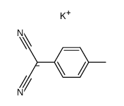 potassium salt of (p-methylphenyl)malononitrile Structure