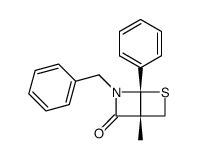 2-benzyl-4-methyl-1-phenyl-3-oxo-6-thia-2-azabicyclo<2.2.0>hexane结构式