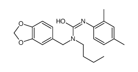 1-(1,3-benzodioxol-5-ylmethyl)-1-butyl-3-(2,4-dimethylphenyl)urea结构式