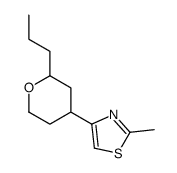 2-methyl-4-(2-propyloxan-4-yl)-1,3-thiazole结构式