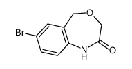 7-溴-1,5-二氢-4,1-苯并氧氮杂卓-2(3H)-酮结构式