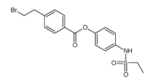 [4-(ethylsulfonylamino)phenyl] 4-(2-bromoethyl)benzoate结构式