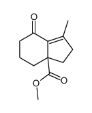 methyl 1-methyl-7-oxo-2,3,4,5,6,7-hexahydro-3aH-indene-3a-carboxylate结构式