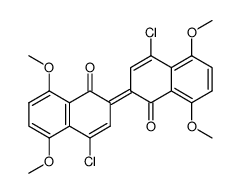 4,4'-Dichlor-5,5',8,8'-tetramethoxy-2,2'-binaphthyliden-1,1'-dion Structure