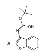 tert-butyl N-(2-bromo-1-benzothiophen-3-yl)carbamate结构式