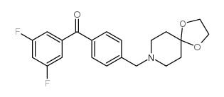 3,5-DIFLUORO-4'-[8-(1,4-DIOXA-8-AZASPIRO[4.5]DECYL)METHYL]BENZOPHENONE picture