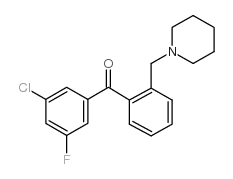 3'-CHLORO-5'-FLUORO-2-PIPERIDINOMETHYL BENZOPHENONE图片