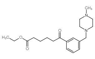 ETHYL 6-[3-(4-METHYLPIPERAZINOMETHYL)PHENYL]-6-OXOHEXANOATE Structure