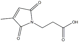 2,5-dihydro-3-methyl-2,5-dioxo-1H-pyrrole-1-propanoic acid结构式