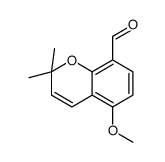 5-methoxy-2,2-dimethylchromene-8-carbaldehyde结构式