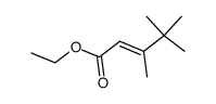 (E)-3,4,4-trimethyl-1-pent-2-enoic acid ethyl ester Structure