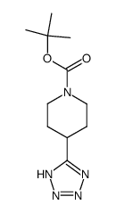 tert-butyl 4-(1H-1,2,3,4-tetrazol-5-yl)piperidine-1-carboxylate Structure