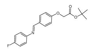 tert-butyl (4-{(E)-[(4-fluorophenyl)imino]methyl}phenoxy)acetate Structure