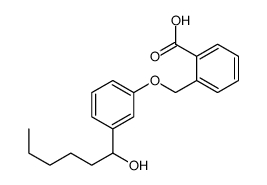 2-{[3-(1-Hydroxyhexyl)phenoxy]methyl}benzoic acid结构式