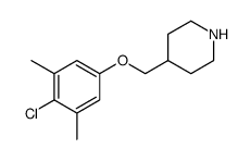 Piperidine, 4-[(4-chloro-3,5-dimethylphenoxy)methyl]结构式