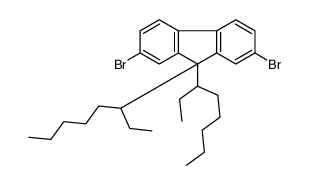 2,7-dibromo-9,9-di(octan-3-yl)fluorene结构式