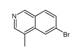 6-Bromo-4-methylisoquinoline结构式