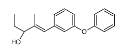 (E,3R)-2-methyl-1-(3-phenoxyphenyl)pent-1-en-3-ol Structure