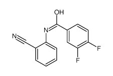 N-(2-氰基苯基)-3,4-二氟苯甲酰胺结构式