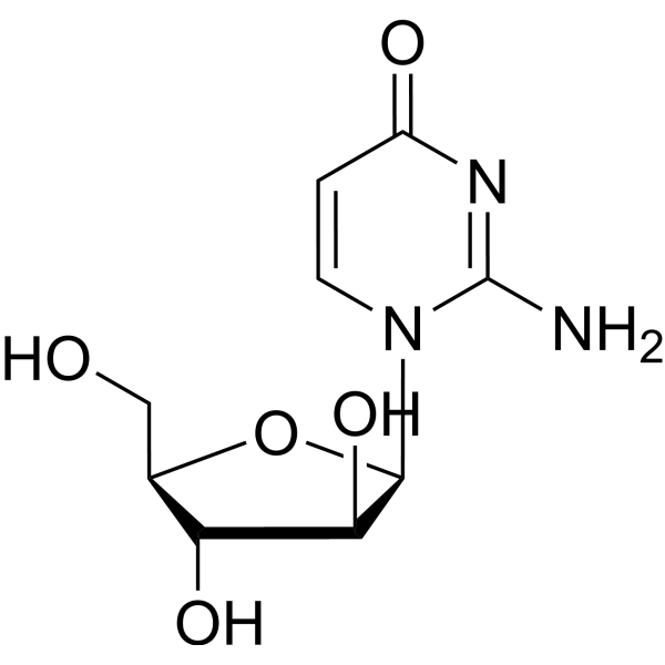 4(1H)-Pyrimidinone,2-amino-1-b-D-arabinofuranosyl- structure