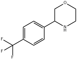 3-[4-(trifluoromethyl)phenyl]morpholine structure