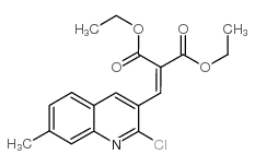 2-CHLORO-7-METHYL-3-(2,2-DIETHOXYCARBONYL)VINYLQUINOLINE结构式