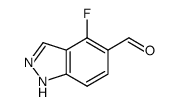 4-fluoro-1H-indazole-5-carbaldehyde Structure