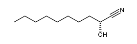 2-hydroxydecanenitrile Structure