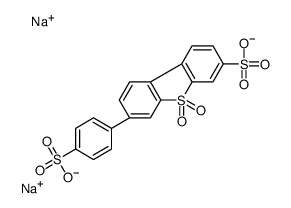 disodium,5,5-dioxo-7-(4-sulfonatophenyl)dibenzothiophene-3-sulfonate Structure