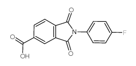 2-(4-FLUORO-PHENYL)-1,3-DIOXO-2,3-DIHYDRO-1H-ISOINDOLE-5-CARBOXYLIC ACID Structure