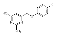 2-Amino-6-{[(4-chlorophenyl)thio]methyl}-pyrimidin-4-ol picture