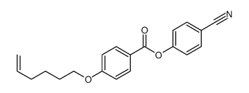 (4-cyanophenyl) 4-hex-5-enoxybenzoate Structure