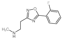 {2-[5-(2-fluorophenyl)-1,2,4-oxadiazol-3-yl]ethyl}methylamine structure