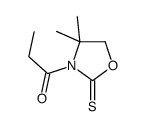 1-(4,4-dimethyl-2-thioxooxazolidin-3-yl)propan-1-one structure