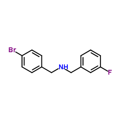 N-(4-Bromobenzyl)-3-fluorobenzylamine Structure