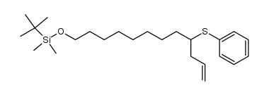 tert-butyldimethyl((9-(phenylthio)dodec-11-en-1-yl)oxy)silane Structure