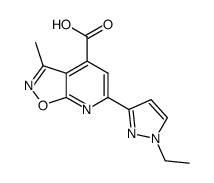 6-(1-Ethylpyrazol-3-yl)-3-methyl-isoxazolo[5,4-b]pyridine-4-carboxylic acid picture