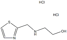 2-[(1,3-Thiazol-2-ylmethyl)amino]ethanoldihydrochloride structure