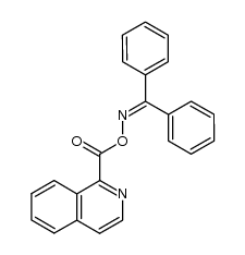 benzophenone O-isoquinoline-1-carbonyl oxime Structure