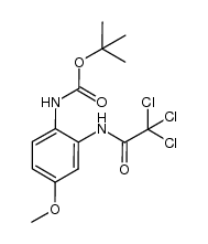 tert-butyl N-(2-(2',2',2'-trichloroacetylamino)-4-methoxyphenyl)-carbamate结构式