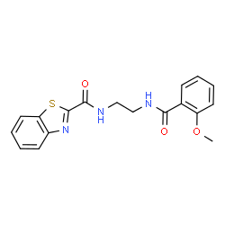N-(2-{[(2-methoxyphenyl)carbonyl]amino}ethyl)-1,3-benzothiazole-2-carboxamide Structure