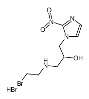 1-[(2-Bromoethyl)amino]-3-(2-nitro-1H-imidazol-1-yl)-2-propanol h ydrobromide (1:1)结构式