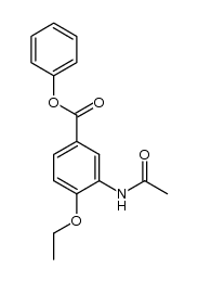 Phenyl 3-acetylamido-4-ethoxybenzoate结构式