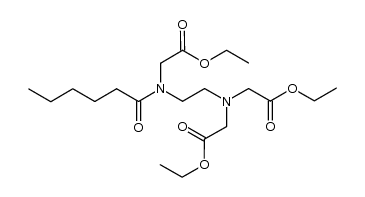 N-hexanoyl-ethylenediamine-N,N',N'-triacetic acid ethyl triester Structure