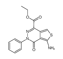 ethyl 5-amino-3,4-dihydro-4-oxo-3-phenylthieno<3,4-d>pyridazine-1-carboxylate Structure