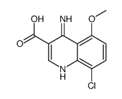 4-amino-8-chloro-5-methoxyquinoline-3-carboxylic acid structure