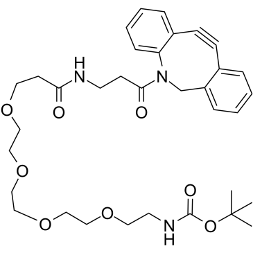 DBCO-NHCO-PEG4-NH-Boc结构式