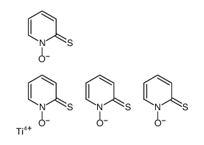 1-oxidopyridine-2-thione,titanium(4+) Structure