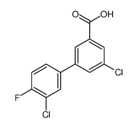 3-chloro-5-(3-chloro-4-fluorophenyl)benzoic acid Structure