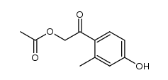 2-(4-hydroxy-2-methylphenyl)-2-oxoethyl acetate Structure